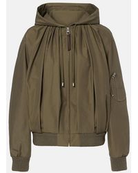 Loewe - Gathered Cotton-Blend Jacket - Lyst