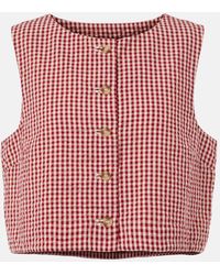 Posse - Rio Gingham Cotton Top - Lyst