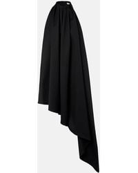 Givenchy - Asymmetric Draped Wool Cocktail Dress - Lyst