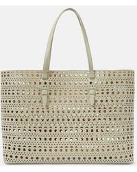 Alaïa - Mina 44 Vienne Wave Leather Tote Bag - Lyst