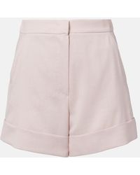 Max Mara - Celebre Wool-Blend Shorts - Lyst