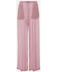 Dries Van Noten - Printed Wide-Leg Pants - Lyst