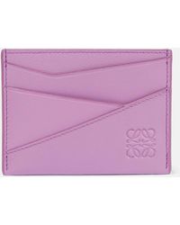 Loewe - Puzzle Leather Card Holder - Lyst