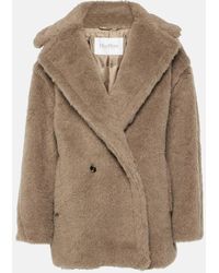 Max Mara - Giacca Espero in teddy di alpaca, lana e seta - Lyst