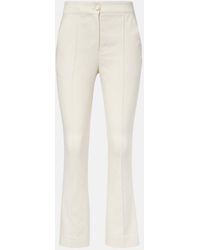 Veronica Beard - Kimra Cotton-Blend Cropped Straight Pants - Lyst