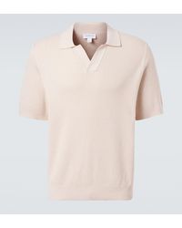 Sunspel - Waffle-Knit Cotton Polo Shirt - Lyst