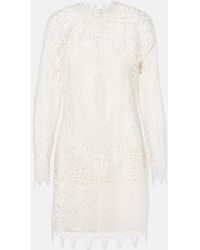 Ulla Johnson - Eleni Linen Lace Minidress - Lyst