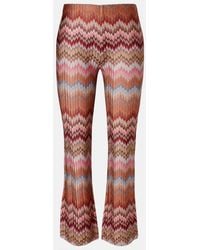 Missoni - Zigzag High-Rise Cropped Slim Pants - Lyst