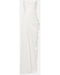 Alex Perry - Bridal Bustier-Robe Aus Crepe - Lyst