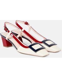 Roger Vivier - Belle Vivier 45 Patent Leather Slingback Pumps - Lyst