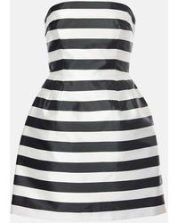 Rebecca Vallance - Irene Striped Strapless Minidress - Lyst