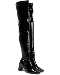 Damen Schuhe Stiefel Overknee Stiefel Coperni Synthetik Overknee-Stiefel aus PVC in Schwarz 