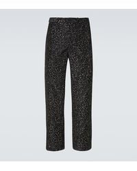 Bode - Pantalones Rectos De Faya Con Glitter - Lyst