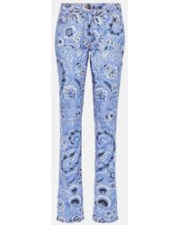 Etro - High-rise Printed Skinny Jeans - Lyst