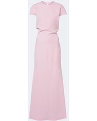 Jil Sander - Open-Back Virgin Wool Gown - Lyst