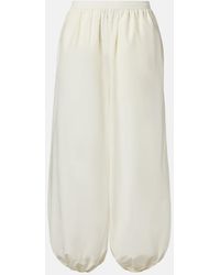 Loulou de Saison - Almaya Cotton And Silk Balloon Pants - Lyst