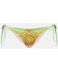 Versace - Culotte De Bikini A Imprime - Lyst