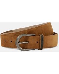 Brunello Cucinelli - Monili Suede Belt - Lyst