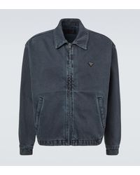 Prada - Denim Blouson Jacket - Lyst