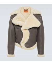 JW Anderson - Shearling Leather Jacket - Lyst