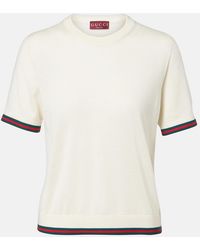 Gucci - Cashmere And Silk Top - Lyst