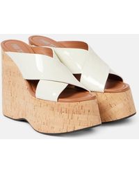Paris Texas - Wedge-Sandalen Mara 135 Aus Lackleder - Lyst