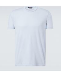 Tom Ford - Cotton And Silk Jersey T-Shirt - Lyst