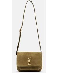 Saint Laurent - Niki Cassandre Suede Shoulder Bag - Lyst