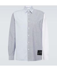 JW Anderson - Camisa oxford de algodon con patchwork - Lyst