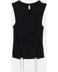 Dion Lee - Top in misto cotone con cut-out - Lyst