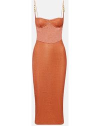 Oséree - Lumiere Open-Back Midi Dress - Lyst