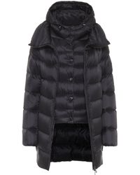 Moncler Ladies Black Ange Detachable Double-layer Shell-down Coat