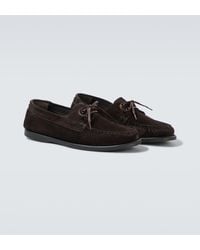 Saman Amel - City Moc Suede Boat Shoes - Lyst