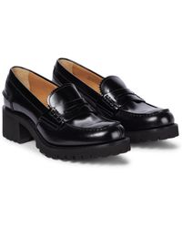 Church's Pembrey Leather Platform Loafers - Black