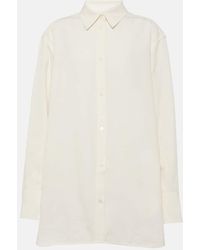 Totême - Floral Cotton-blend Jacquard Shirt - Lyst
