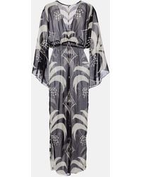 Johanna Ortiz - Printed Sheer Beach Cover-Up - Lyst