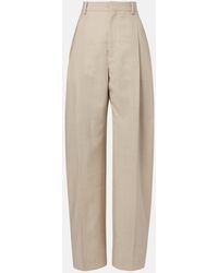 Wardrobe NYC - Mid-Rise Wool Straight Pants - Lyst