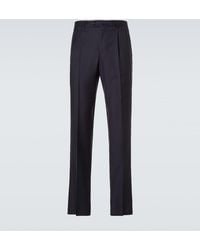 Rubinacci - Pleated Virgin Wool Straight Pants - Lyst
