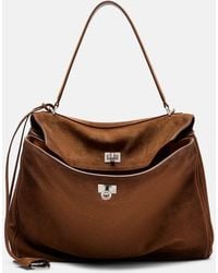 Balenciaga - Rodeo Medium Suede Tote Bag - Lyst