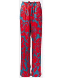 Dries Van Noten - Floral Palazzo Pants - Lyst