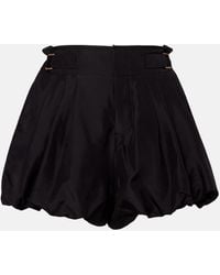 Chloé - Short A Taille Haute En Soie - Lyst