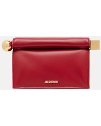 Jacquemus - Clutch La Pochette Rond Carre Small Aus Leder - Lyst