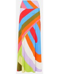 PUCCI - Jersey Iride Maxi Skirt - Lyst