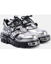 Rabanne - X New Rock - Sneakers in pelle metallizzata - Lyst