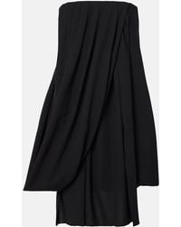 JW Anderson - Vestido Bustier En Mezcla De Lana - Lyst