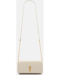 Saint Laurent - Bolso Para Movil Cassandre Mini De Piel - Lyst