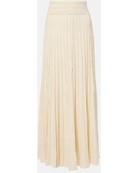 Christopher Esber - Linen And Silk-Blend Maxi Skirt - Lyst