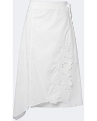 SIR. - Klara Asymmetric Cotton Midi Skirt - Lyst