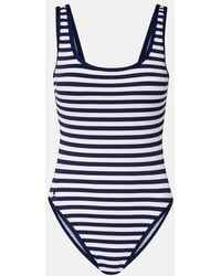 Polo Ralph Lauren - Scoop Tank Striped Swimsuit - Lyst
