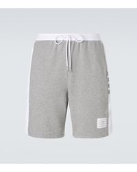 Thom Browne - 4-Bar Cotton Jersey Shorts - Lyst